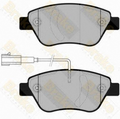 BRAKE ENGINEERING pa1861 -  Комплект тормозных колодок, дисковый тормоз